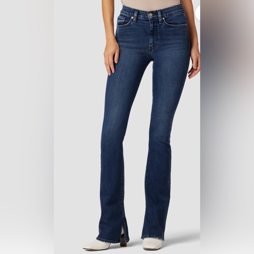 NWT Hudson Jeans Barbara High-Rise Bootcut Jean w/ Slit Hem